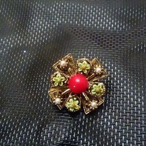 Vintage holiday scarf clip